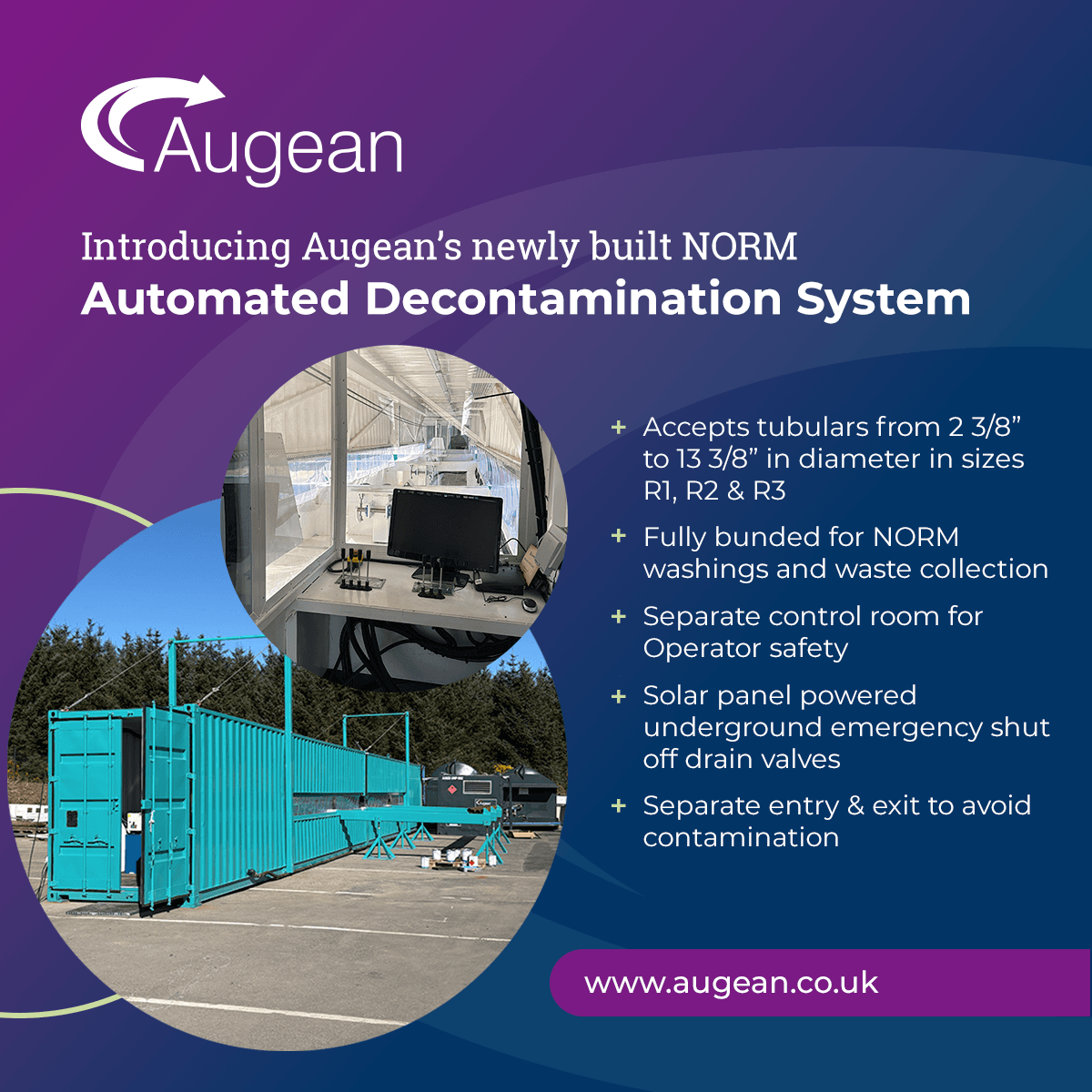 NORM automated decontamination system